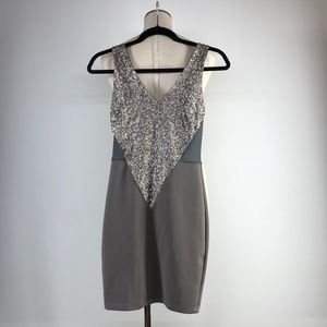 Sequined cocktail dress